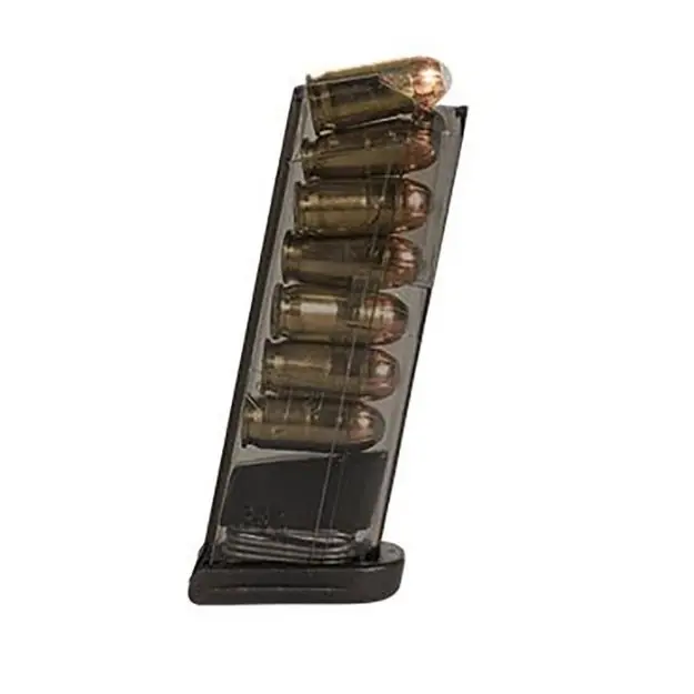 Ets Magazine For Glock 380Acp 7Rd Carbon Smoke Fits Glock 42
