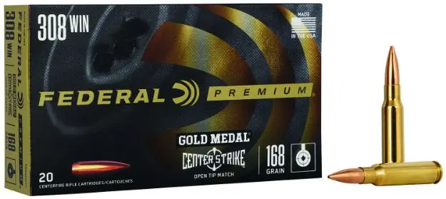 FED GOLD MDL 308WIN 168GR OTM 20/200