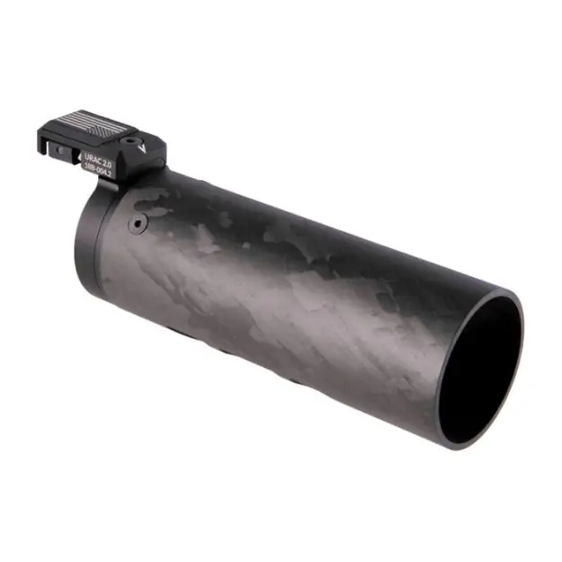 Suppressor Shield W/U-Rac 6.5''X2'' Carbon Fiber W/Bk Hardware