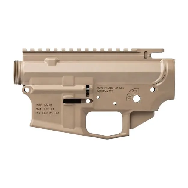 M4e1 Threaded Assembled Receiver Set For Ar-15 Fde Cerakote