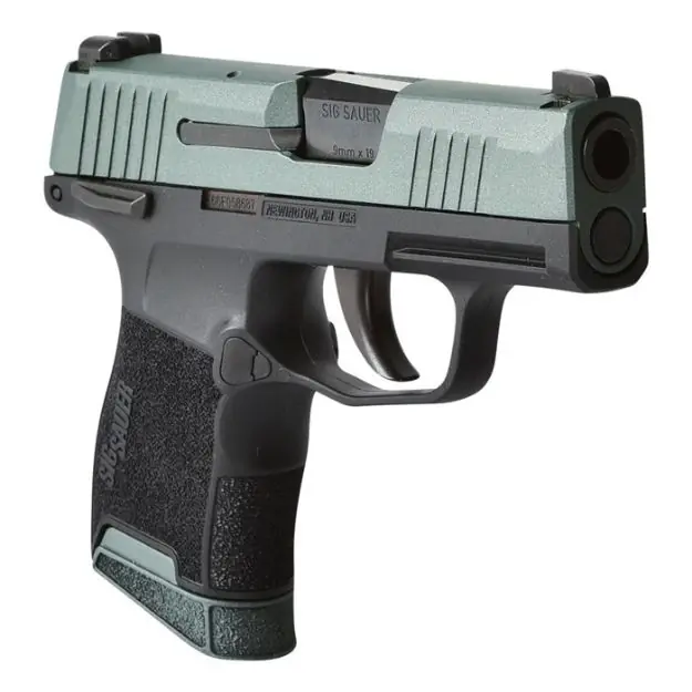P365 9Mm Luger 3.1'' Bbl (2)10Rd Ms Charcoal Green Cerakote