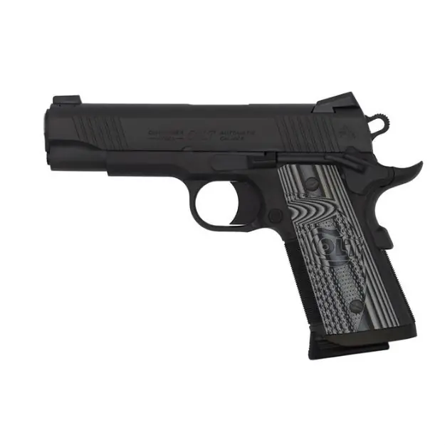 Colt Combat Unit 9Mm 4.25" 8Rd Anodize Black Gray Grips
