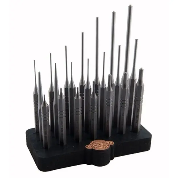 Steel Punch Set With Bench Block 21 Piece
