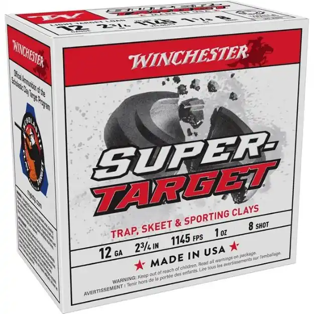 Super Target 12 Gauge 2-3/4'' 1Oz #8 Shot 25/Box
