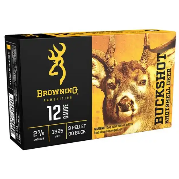 12 Gauge 2-3/4'' 9 Pellet 00 Buckshot 5/Box
