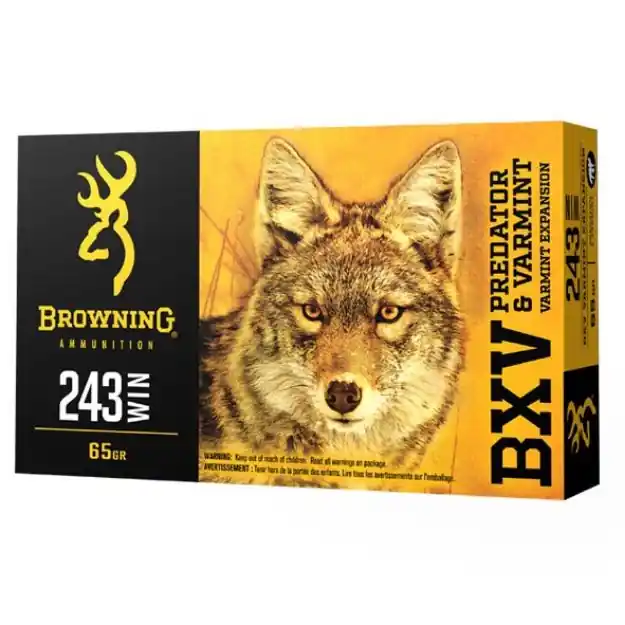 243 Winchester 65Gr Bxv Polymer Tipped 20/Box
