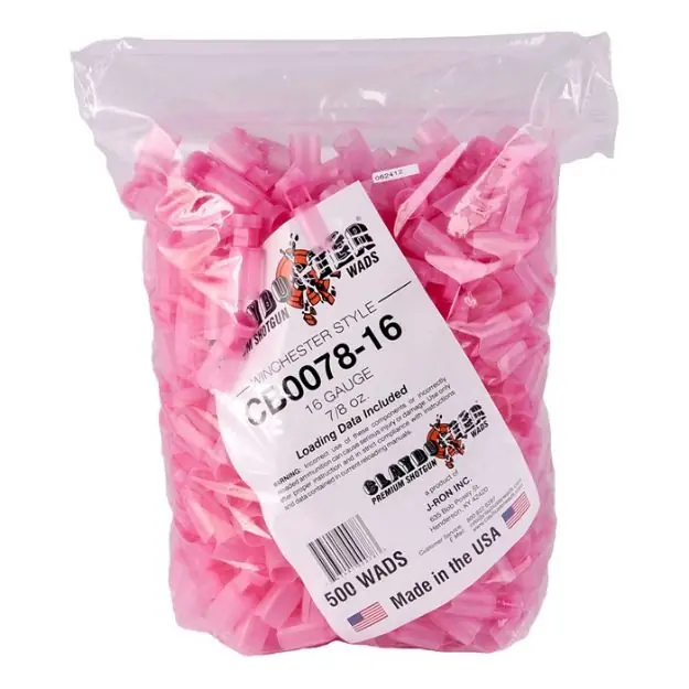 16Ga 7/8Oz Wads Pink 500/Bag