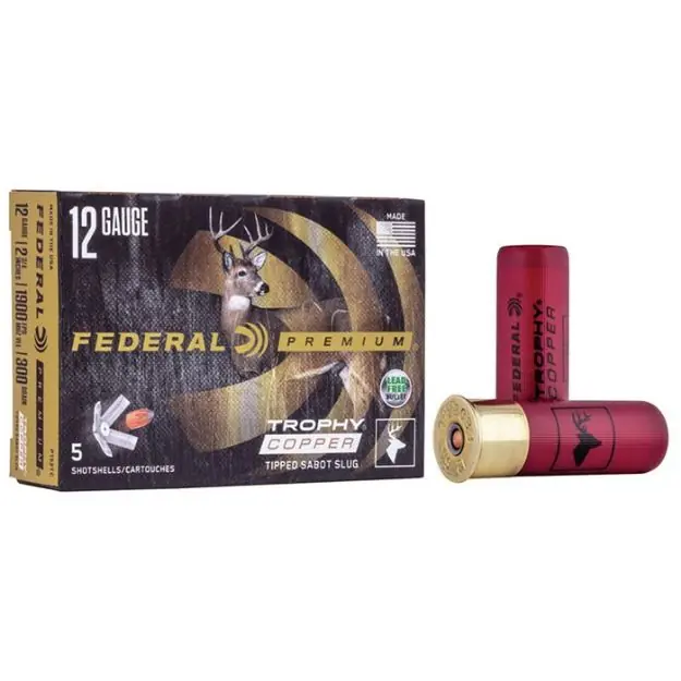 Trophy Copper Sabot Slug 12 Gauge 2-3/4'' 300Gr 1900 Fps 5/Bx