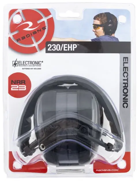 RADIANS 230-EHP ELEC MUFF BLK