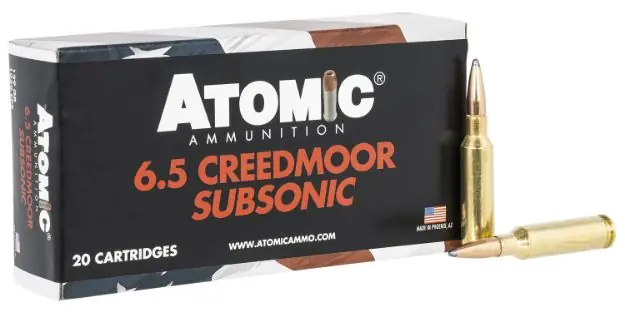 Atomic 6.5 Cm 129Gr Subsonic Sp 20Rd 10Bx/Cs