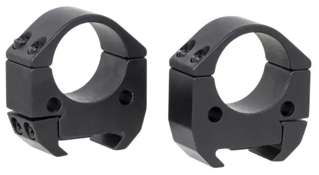 Talley Rings Med 1" Modern Sporting Rifle Black