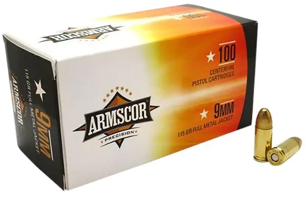 ARMS 50444 9MM 115 FMJ *VPK 100/12