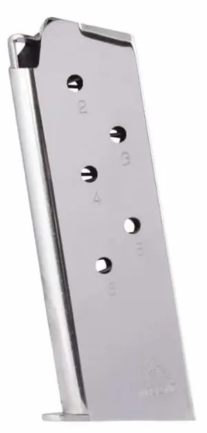 Mec-Gar Magazine 1911 Officers 45Acp 6Rd Nickel