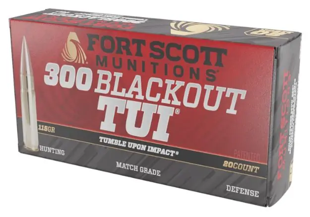 Fort Scott 300 Aac 115Gr Tui Solid Copper 20Rd 25Bx/C
