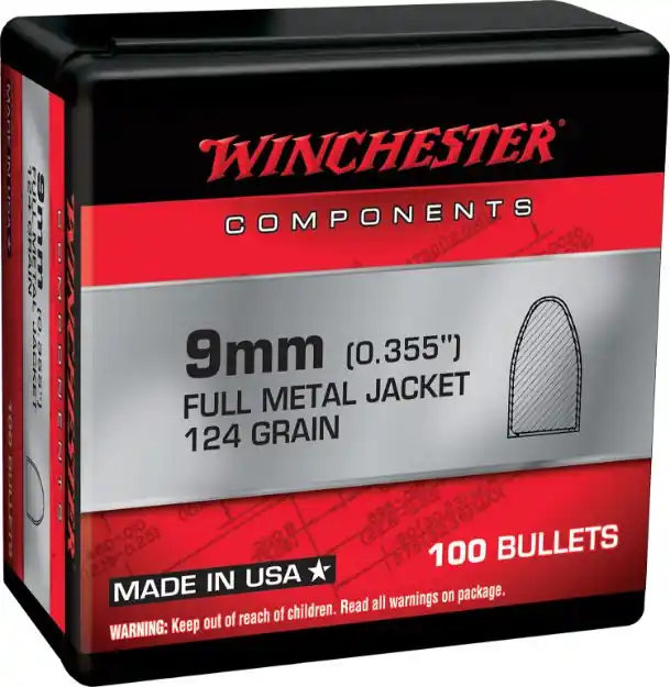 WIN WB9MC124X BUL 9MM 124 FMJ 100/10
