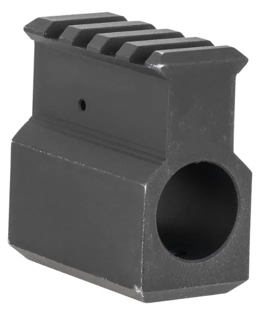LBE .750 GAS BLOCK W/RAIL BLK