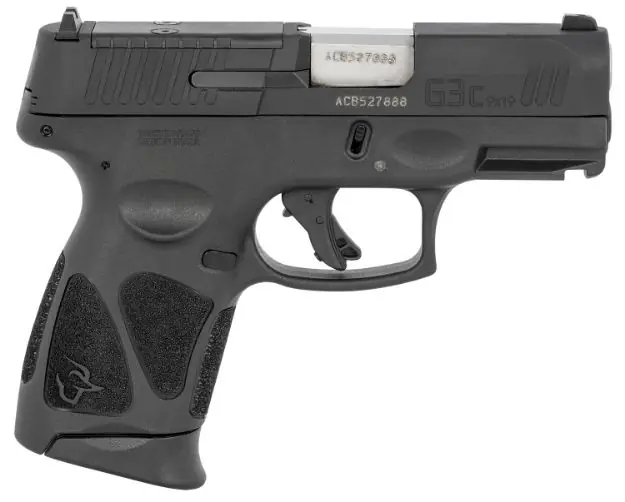 Taurus G3c 9Mm 12-Shot 3-Dot Adj. 3.26" Matte Optics Ready