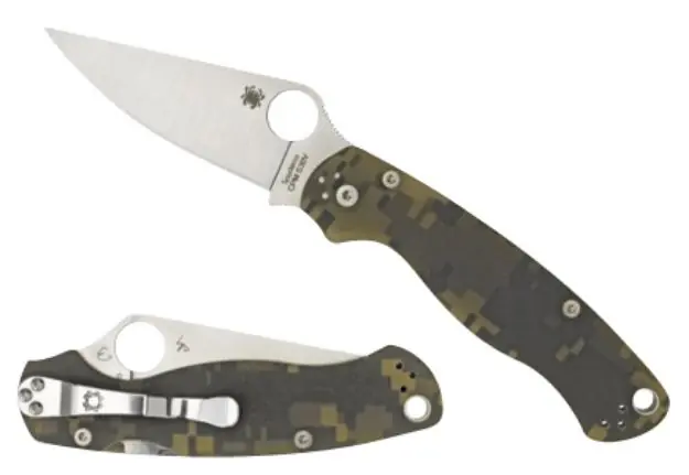 SPYDERCO PARA MILITARY2 CAMO G10 PLN