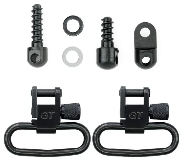 Grovtec Swivel Set For Ruger 10/22#3 & 44 1.25" Loops Blk