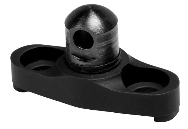Grovtec Flanged Swivel Stud M-Lok Adaptor Black