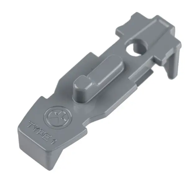 Tactile Lock-Plate Type 1 Gray 5-Pack