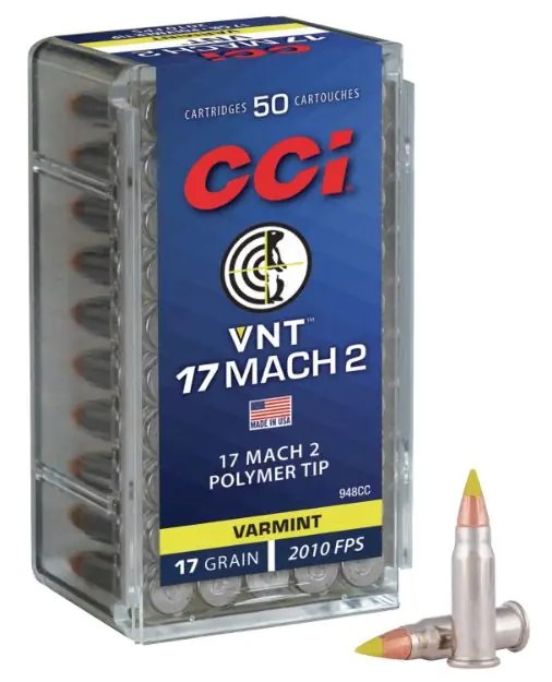 Cci Vnt 17 Mach2 17Gr Varmint Tipped 50Rd 100Bx/Cs