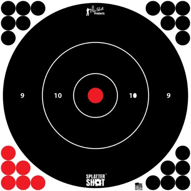 PRO-SHOT TARGET 12" WHT BULLSEYE 5PK