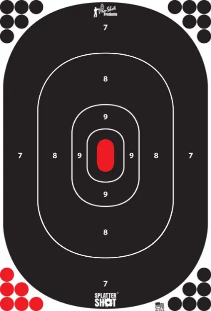 PRO-SHOT TARGET 12X17" SILH P&S 5PK