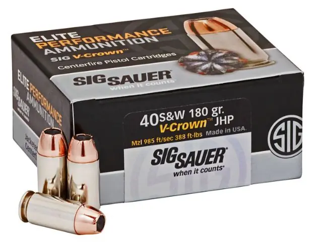40 S&W 180Gr Jacketed Hollow Point 50/Box