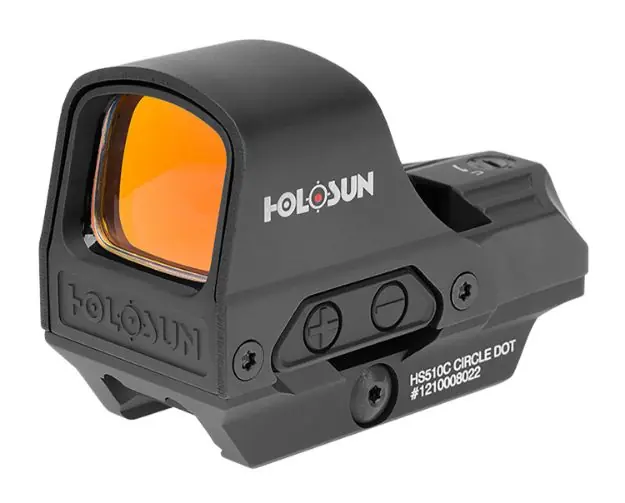 Holosun 510 Open Reflex Red Mlti Reticle Solar Shk Awk Rfl