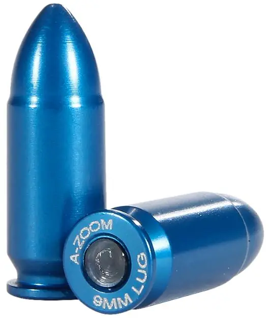 A-Zoom Metal Snap Cap Blue 9Mm Luger 10-Pack