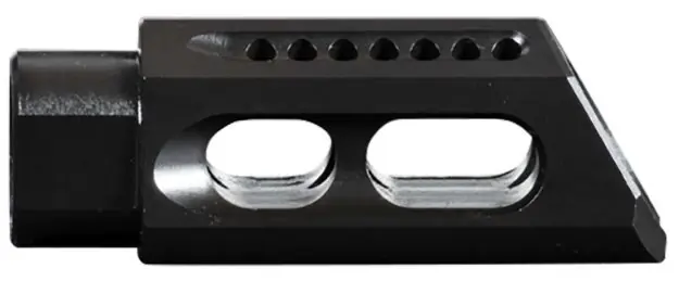 Yhm Slant Muzzle Brake/Comp 5.56Mm For 1/2X28 Threads