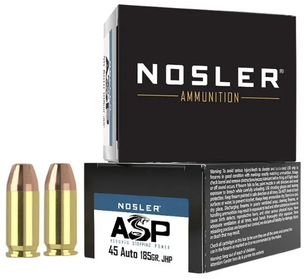 NOS 51278 45ACP 185 JHP 20/20