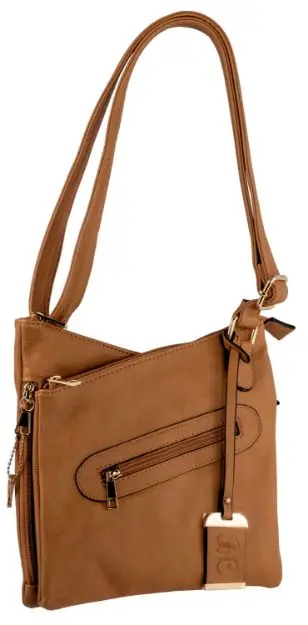 Bulldog Concealed Carry Purse Cross Body Style Tan