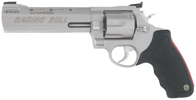 Taurus Raging Bull 44Mag 6.5" Vent Rib As 6-Shot Ss Rubber