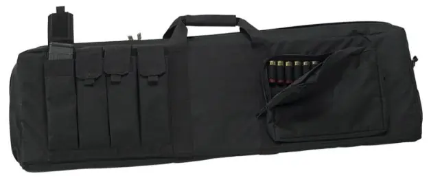 Us Peacekeeper 43" Combination Case W/ 4 Mag Holders Black