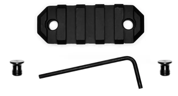 Grovtec Rail Section Keymod 2.2" 5 Slot Aluminum Black