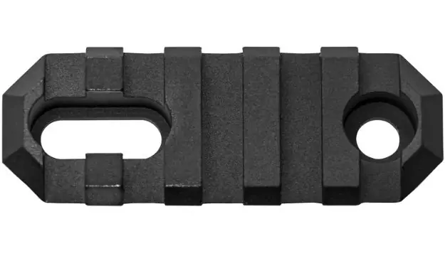 Grovtec Rail Section Stock Ar 2.2" 5 Slot Aluminum Black