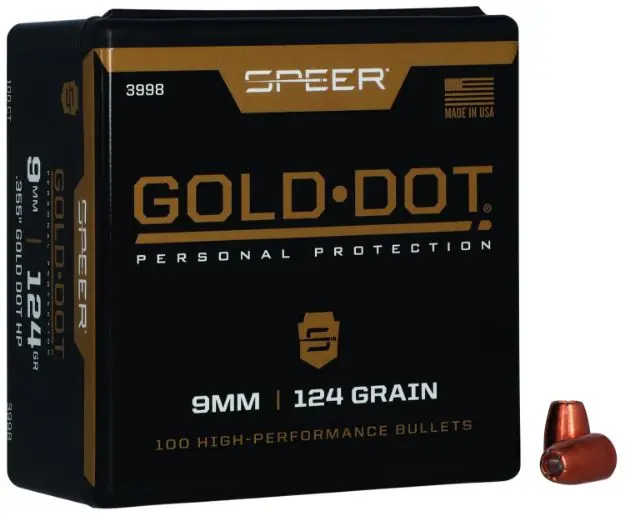SPEER 3998 BULL .355 124 GDHP 100/5