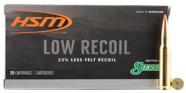 Hsm Low Recoil 308 Win 150Gr Sbt 20Rd 25Bx/Cs