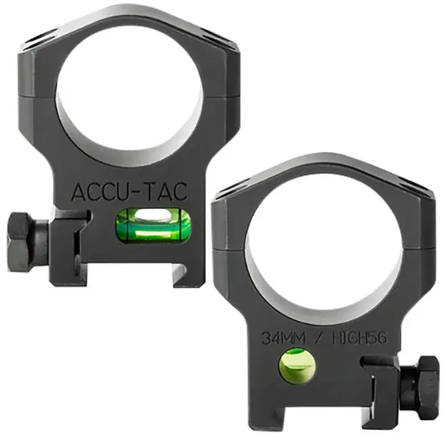Accu-Tac Scope Rings 34Mm Steel Flat Black<