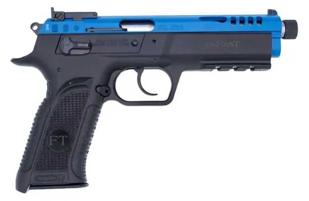Tanfoglio Force 22Lr 4.9" Poly Frame Blue Steel Slide<
