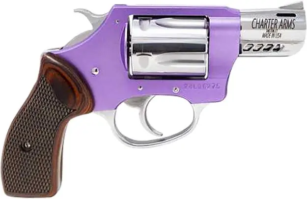 Charter Arms Coyote 2" 380 Acp Ported Lavender/Hi Polish