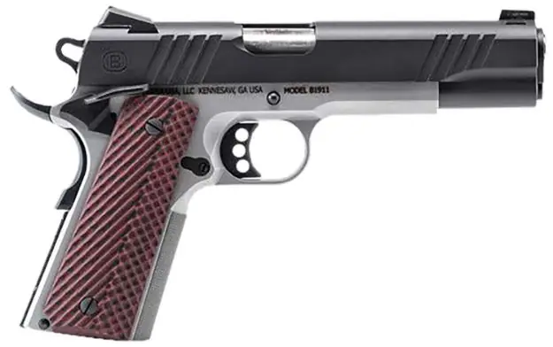 Bersa B1911 45Acp Black/Ss 5" Bbl Vz Grip W/ Sights 8Rd