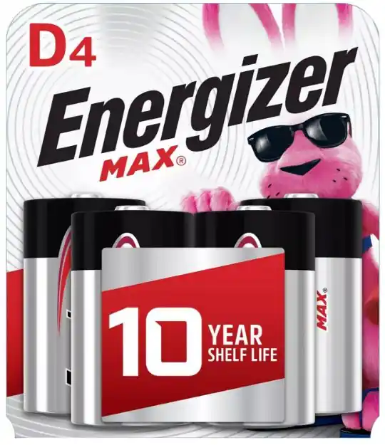ENERGIZER E95BP-4 D 12PK/CS 4PK BATTERY