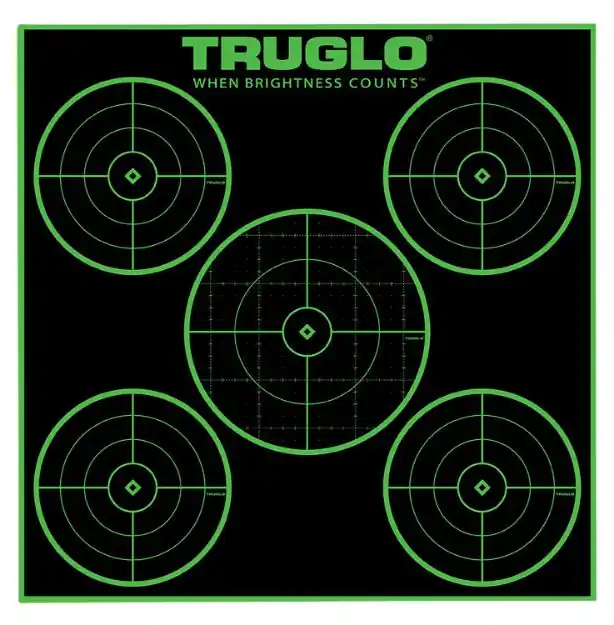 TRU TG-TG11A25 TARGET 5-BULLSEYE 12X12 25PK