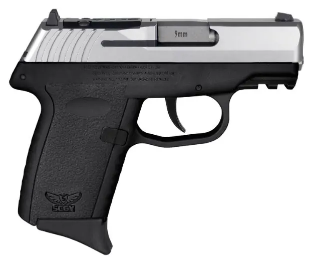 Sccy Cpx2-Tt Pistol Gen 3 9Mm 10Rd Ss/Black W/O Safety Rdr