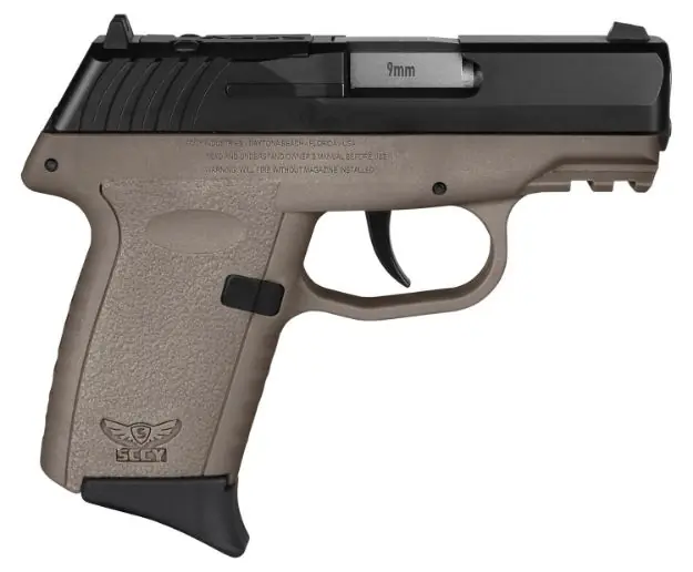 Sccy Cpx2-Cb Pistol Gen 3 9Mm 10Rd Black/Fde W/O Safety Rdr