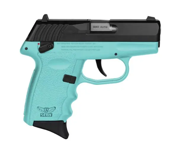 Sccy Cpx4-Cb Pistol Dao 380Acp 10Rd Black/Sccy Blue W/Safety