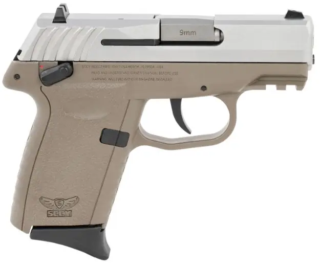 Sccy Cpx1-Tt Pistol Gen 3 9Mm 10Rd Ss/Fde Manual Safety